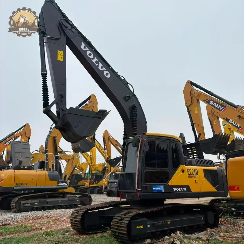 21 Ton Used Volvo EC210 Heavy Excavator Durable Equipment