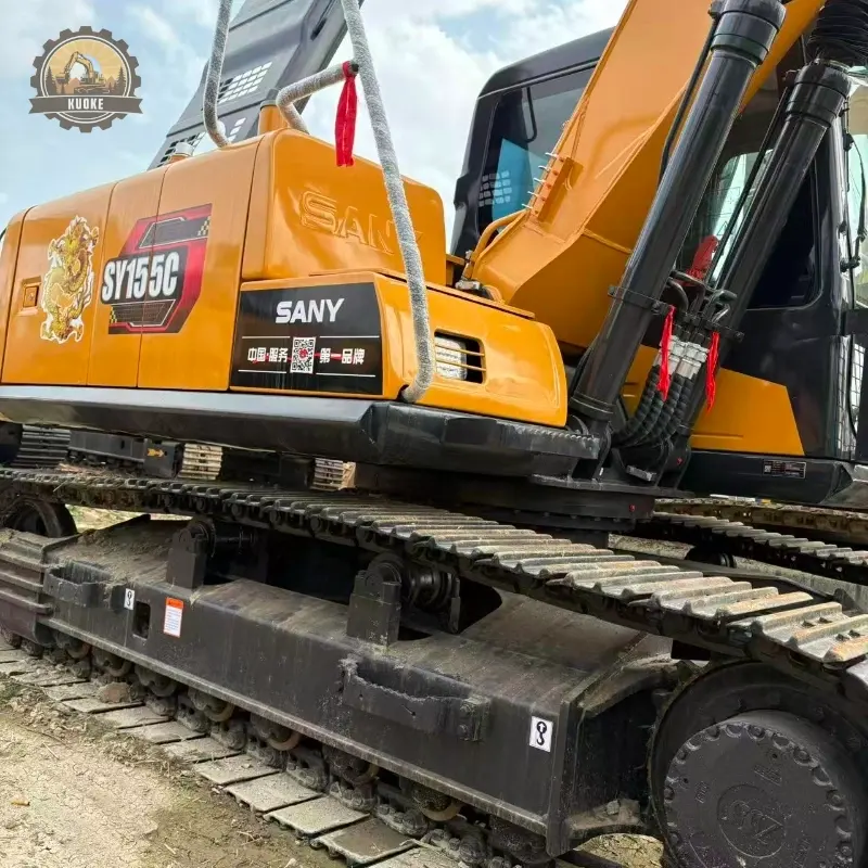 Brand Used Sany SY155C Hydraulic Excavator High Cost Performance