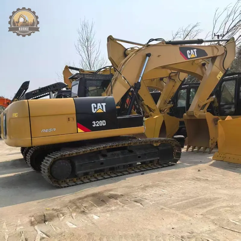 Cheap used Caterpillar 320D crawler excavator good condition hydraulic digger