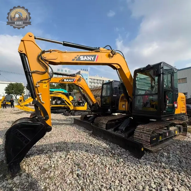 Durable Sany SY75C Excavator Second Hand Hydraulic Equipment