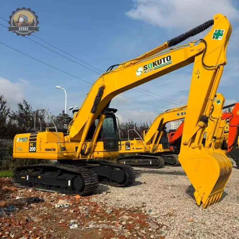 Hot sale used Komatsu 200-8MO crawler excavator powerful machine high quality China supplier