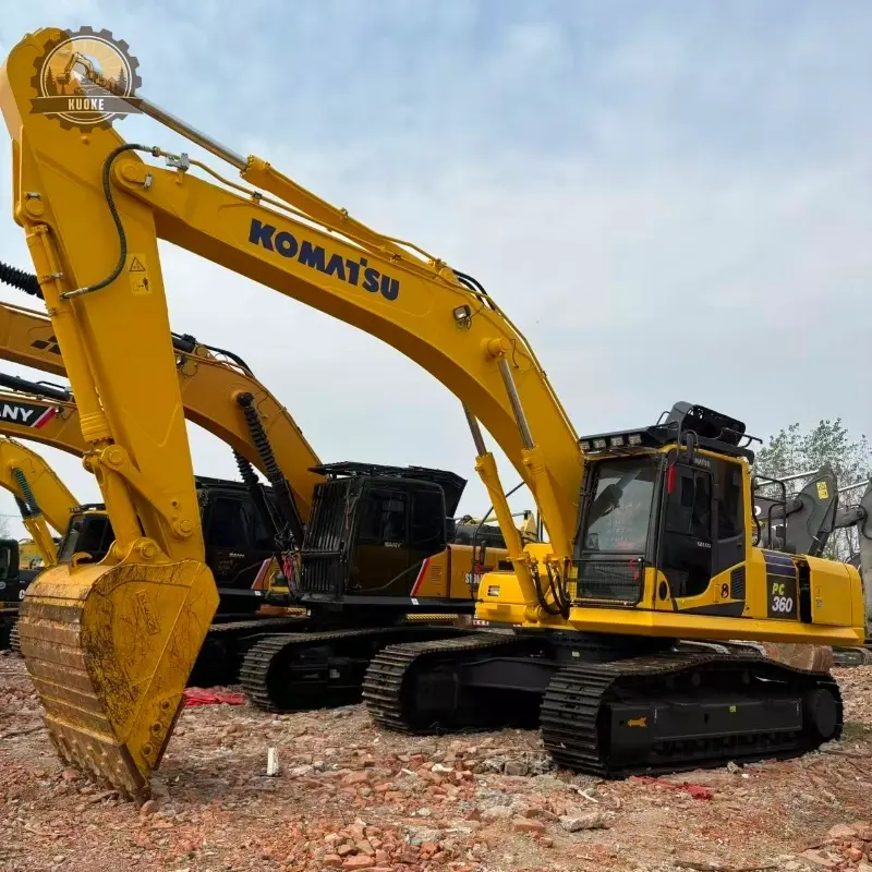 Large used Komatsu 360-8MO hydraulic excavator well maintained high quality global supply