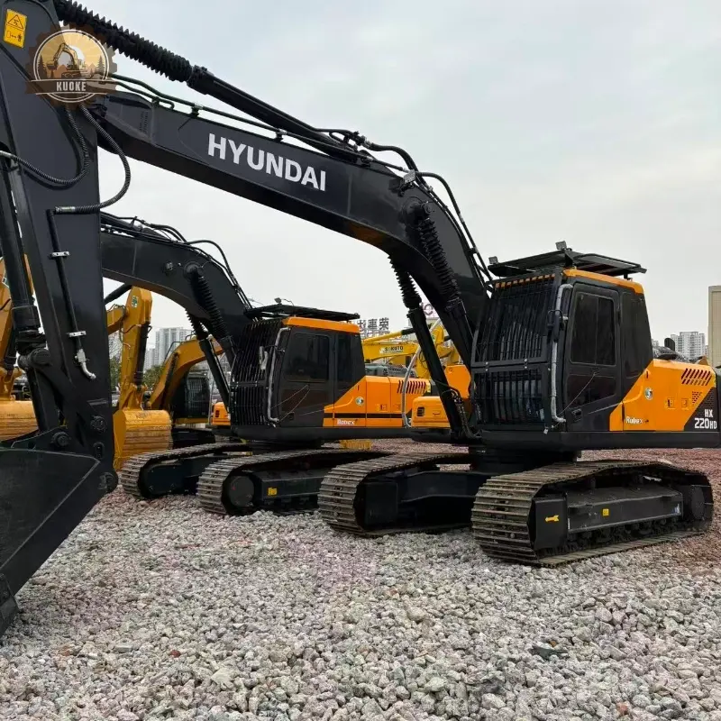 Used Hyundai HX220HD crawler excavator powerful original brand global supply