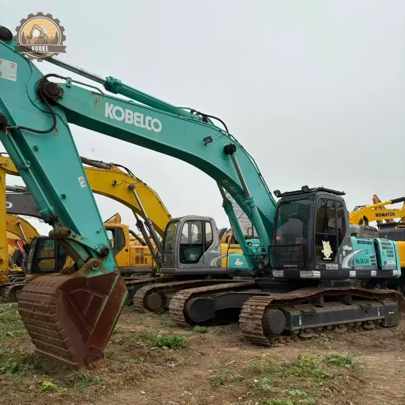 Used Kobelco SK350 large crawler excavator powerful performance high quality second hand machine