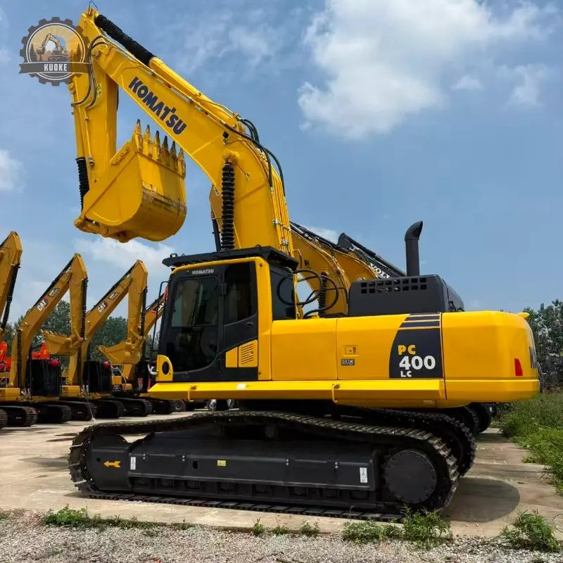 Used Komatsu PC400LC large excavator low price second hand construction machine